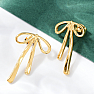 Stainless steel earrings Bow Gold 2 cm