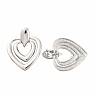 Double Hearts Stainless Steel Earrings