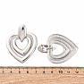 Double Hearts Stainless Steel Earrings