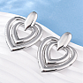 Double Hearts Stainless Steel Earrings