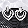 Double Hearts Stainless Steel Earrings