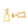 Gold-plated stainless steel earrings Trapezoid
