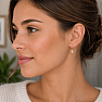 Ethiopian opal earrings gold plated silver Ag 925 ESBC406G