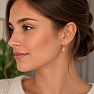 Ethiopian opal earrings gold plated silver Ag 925 ESBC408G