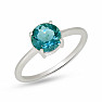 Silver ring with fluorite BELGIAN TEAL RBC-328-BTF