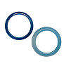 Blue agate ring Circle