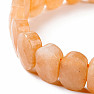 Aventurine red polished extra oval plate bracelet