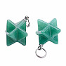 Aventurine green pendant Merkaba star
