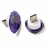 Agate USB lamp purple