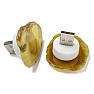 Agate USB lamp yellow