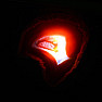 Agate USB lamp red