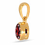 Silver gold-plated pendant with garnet CB-P708G-G