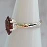Garnet cut ring silver Ag 925 43893