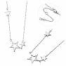Silver rhodium-plated Silver Stars necklace