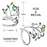 Silver rhodium-plated ring Tree