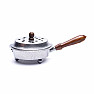 Metal incense burner in silver 11 cm