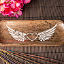 Mango wood stand Angel wings