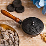 Iron incense burner with Black magic handle