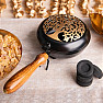 Iron incense burner with Golden Yggdrasil handle
