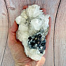 Pyrite, calcite, galena druse Kosovo 11
