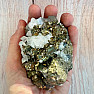 Pyrite, calcite, galena druse Kosovo 3