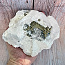Pyrite, calcite druse Kosovo 7