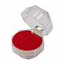 Transparent plastic ring box