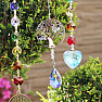 Tree of life Feng Shui curtain to the window of metal and rainbow crystal