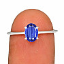 Blue Kyanite Cut Ring Silver Ag 925 RBC309