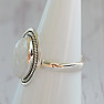 Moonstone rainbow ring silver Ag 925 45572