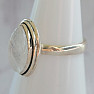 Moonstone rainbow ring silver Ag 925 44682