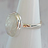 Moonstone rainbow ring silver Ag 925 45578