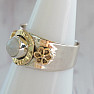Moonstone rainbow ring silver Ag 925 62324