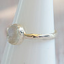 Moonstone rainbow ring silver Ag 925 MIX87