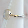 Moonstone rainbow ring silver Ag 925 MIX89