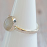 Moonstone rainbow ring silver Ag 925 MIX91