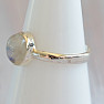Moonstone rainbow ring silver Ag 925 MIX92