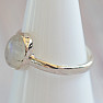 Moonstone rainbow ring silver Ag 925 MIX93