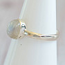 Moonstone rainbow ring silver Ag 925 MIX94