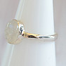 Moonstone rainbow ring silver Ag 925 MIX95