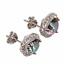 Mystic Topaz earrings silver Ag 925 MH-370