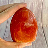Calcite orange polished large freeform Madagascar 11