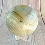 Agate gray polished ball Madagascar 12