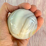 Agate gray polished ball Madagascar 12