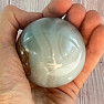 Agate gray polished ball Madagascar 14