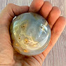 Agate gray polished ball Madagascar 15