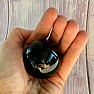 Obsidian black celestial eye sphere Mexico 4