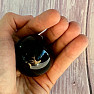 Obsidian black celestial eye sphere Mexico 5