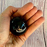 Obsidian black celestial eye sphere Mexico 6