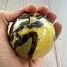 Septaria polished ball Madagascar 27